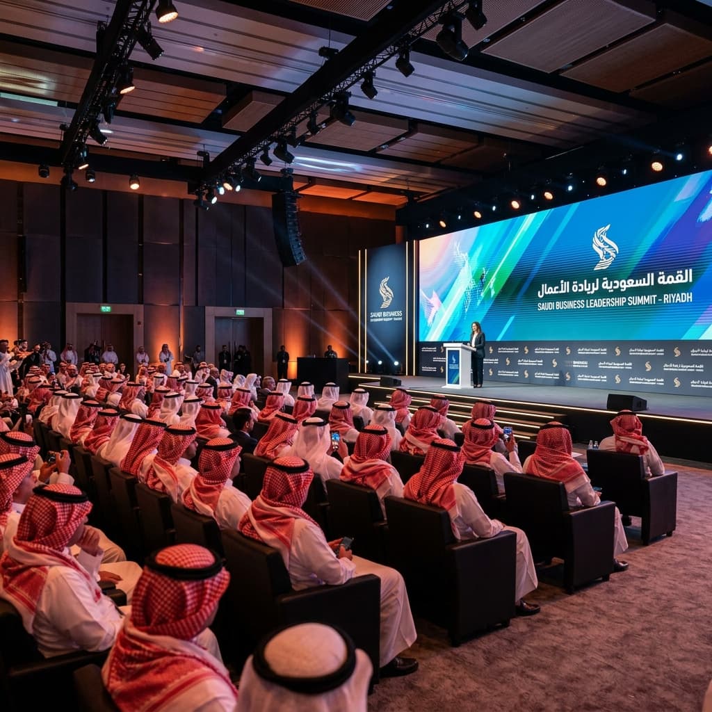 Vision 2030 corporate gala showcase event in Saudi Arabia